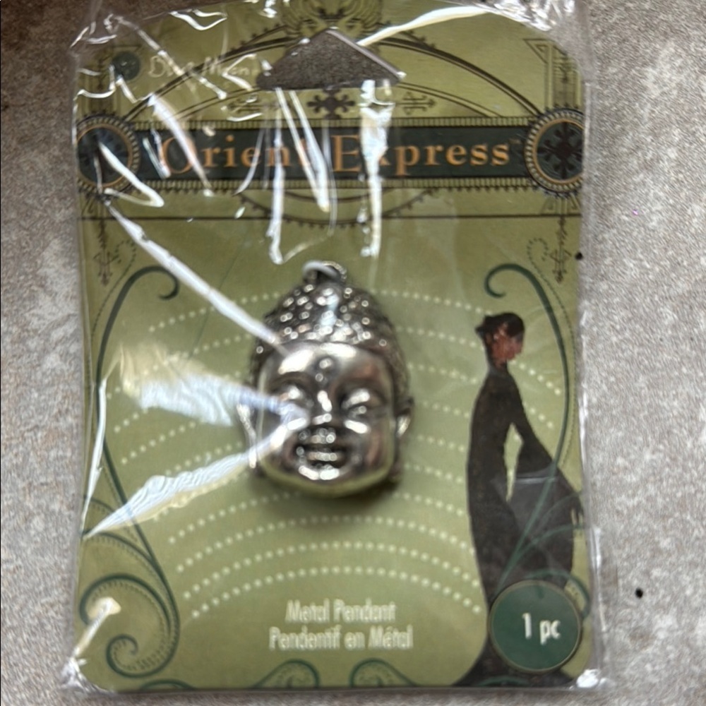 Silver Buddha Pendant by